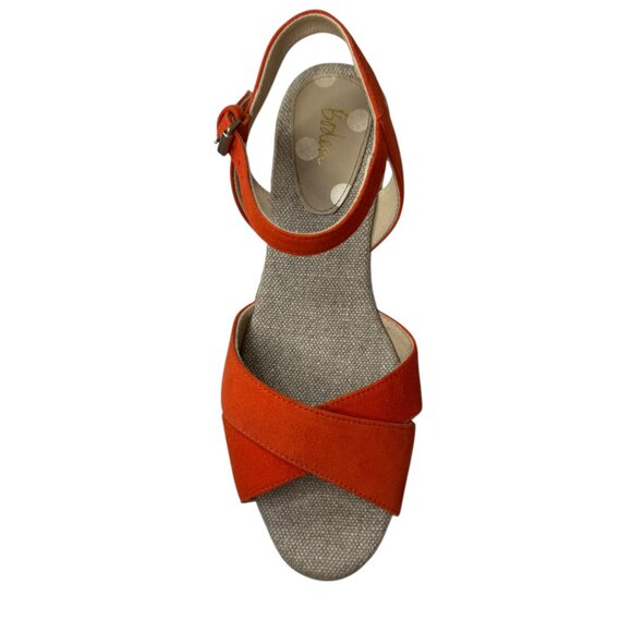 Boden Orange Espadrille Wedge Sandals Women’s EU 39 / US 8.5 – NWOT - Picture 4 of 8